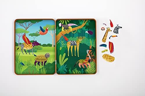Mudpuppy Wild Mix-Up Magnetic Build-It from Includes 2 Illustrated Background Scenes & 70+ Mix an... | Amazon (US)