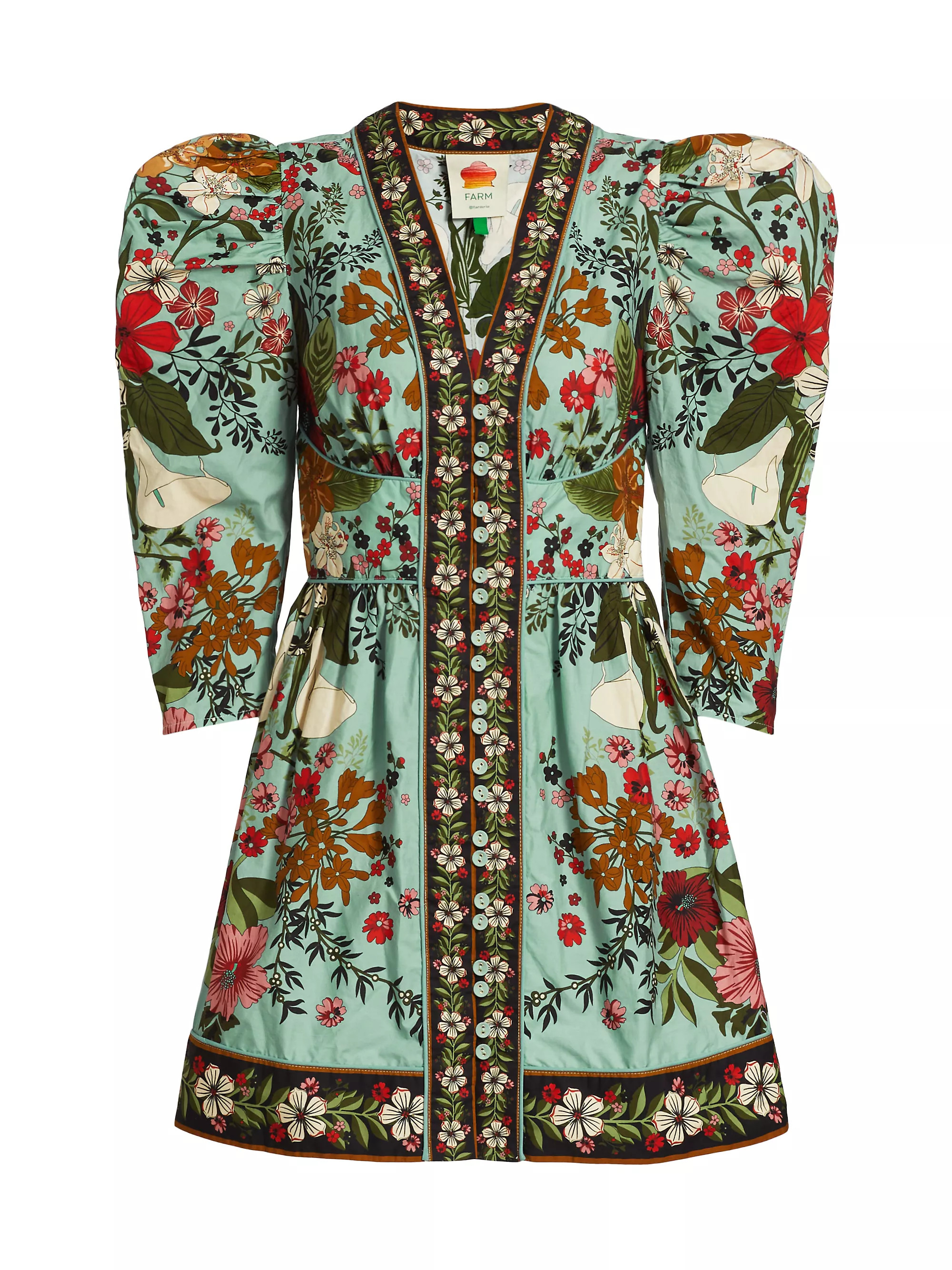 Beauty Bouquet Floral Minidress | Saks Fifth Avenue