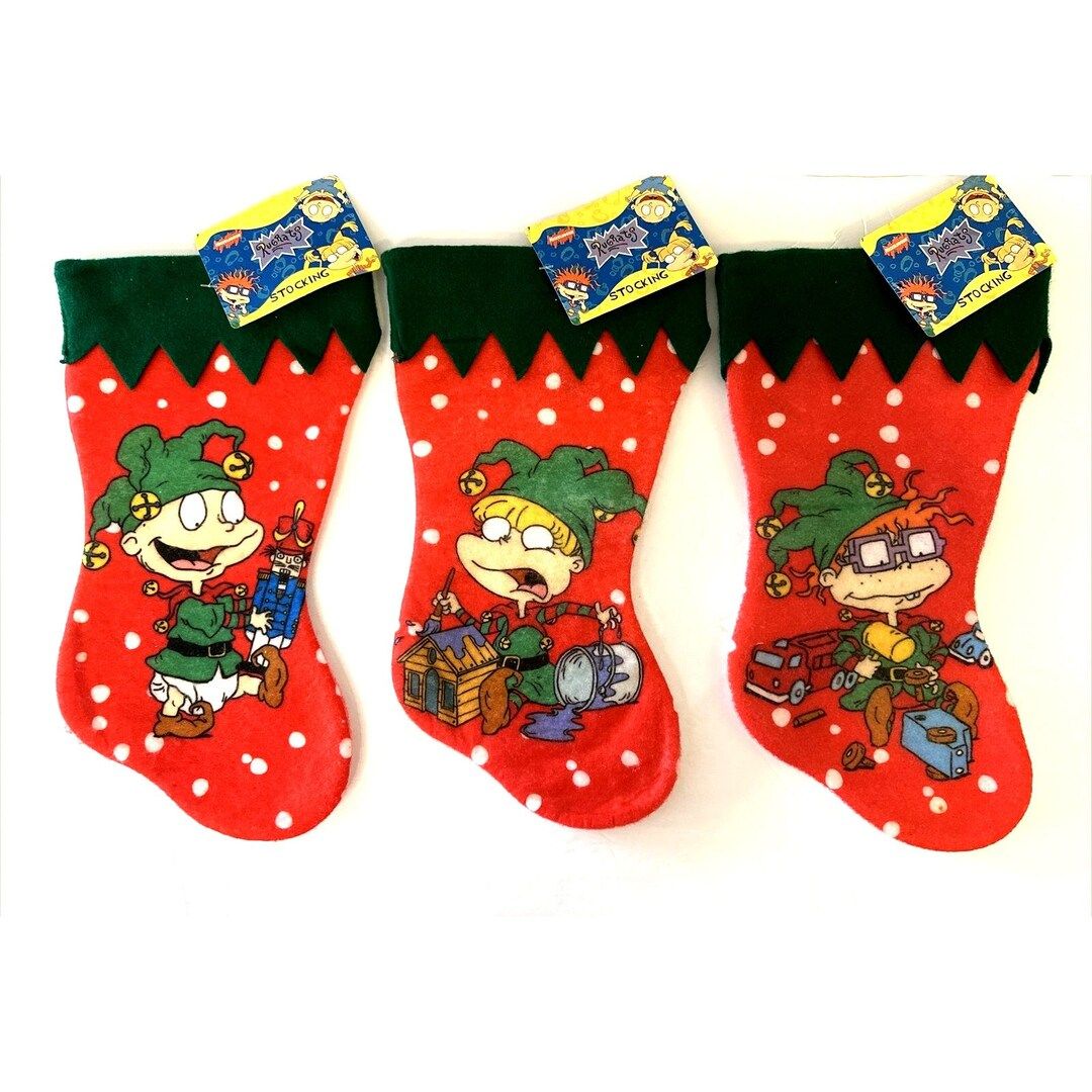 Vintage 1998 Rugrats Complete Set of 3 Christmas Stockings - Etsy | Etsy (US)