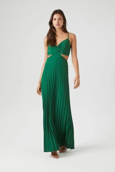 Pleated Cutout Maxi Dress | Forever 21 (US)