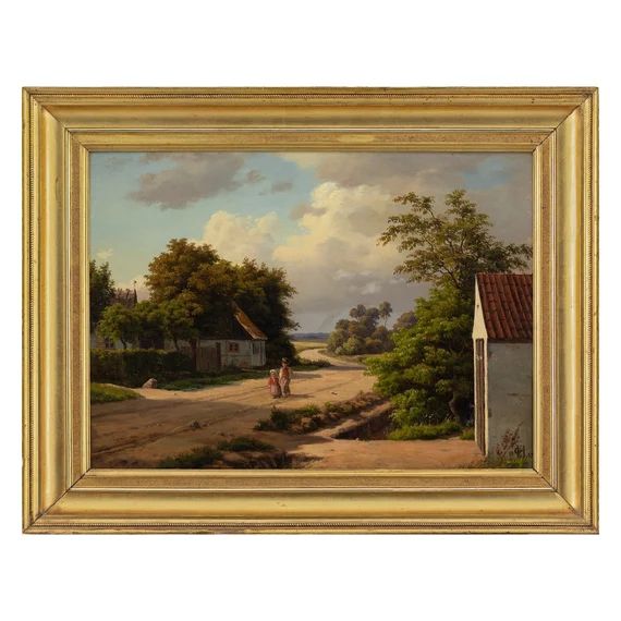 1860s Antique Landscape Painting Carsten Henrichsen Rural | Etsy | Etsy (US)