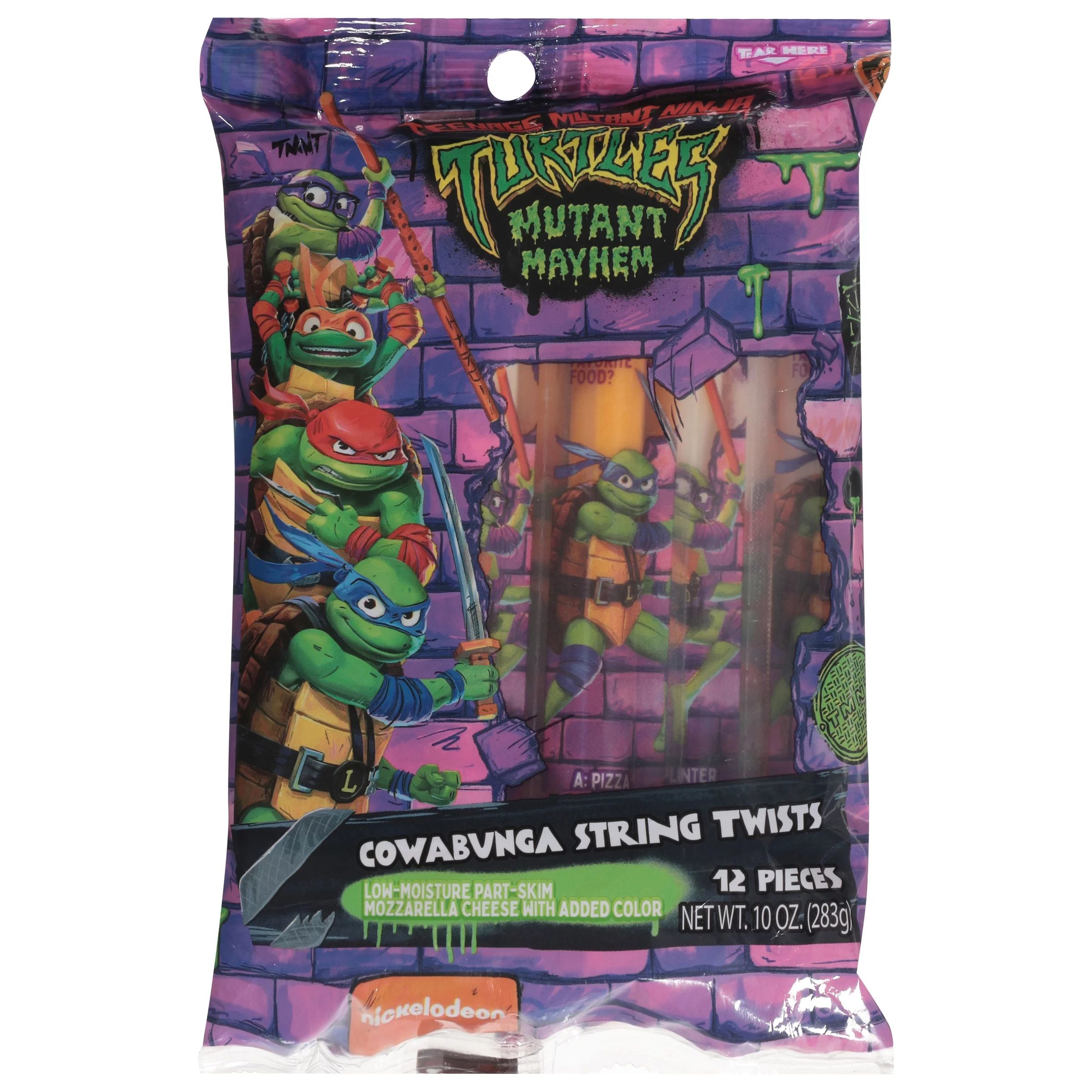 Teenage Mutant Ninja Turtles String Cheese Twists, 10oz Bag, 12 Sticks | Walmart (US)