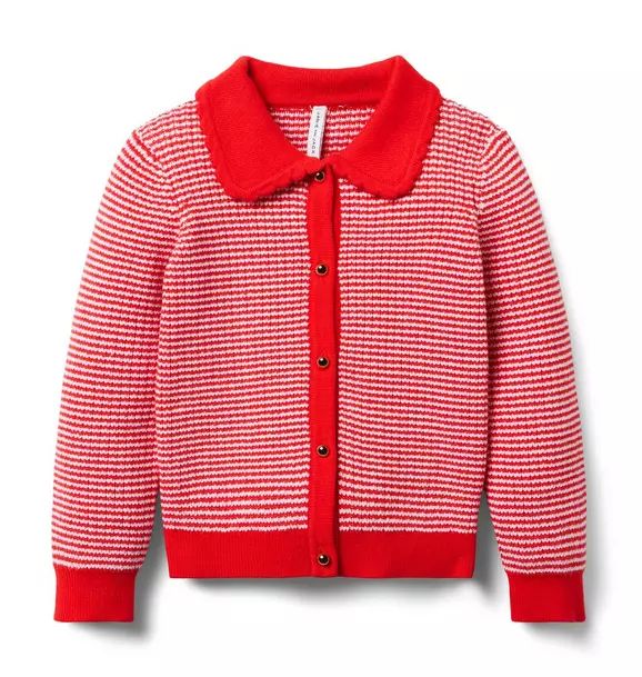 Striped Collared Cardigan | Janie and Jack