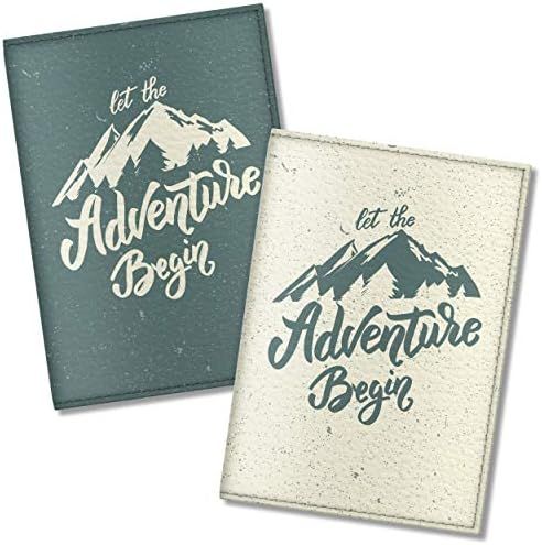 Quttie, Couple Vegan Eco Leather Passport Cover for Family (Let The Adventure Begin) | Amazon (US)