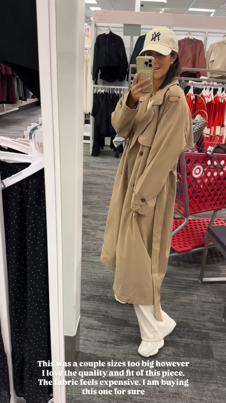 This trench coat is so good! I sized up a couple of sizes for more of an oversized fit and it's under $50!!
StylinByAylin, Aylin, target finds

#LTKFindsUnder50 #LTKSeasonal #LTKStyleTip