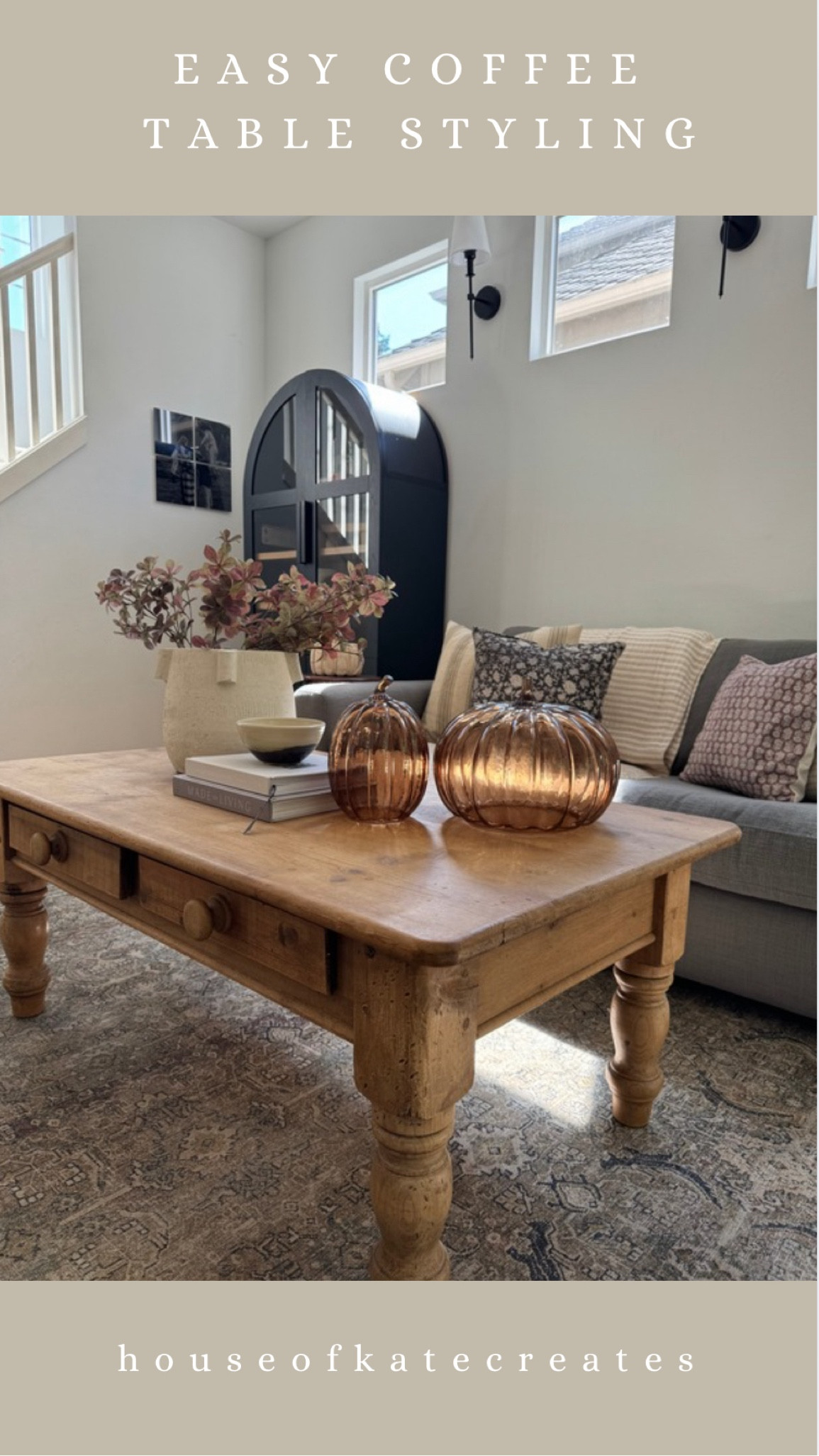 Super easy coffee table styling for fall! Great way to bring in the texture and tones for the season! 


#LTKHome #LTKFamily #LTKSeasonal