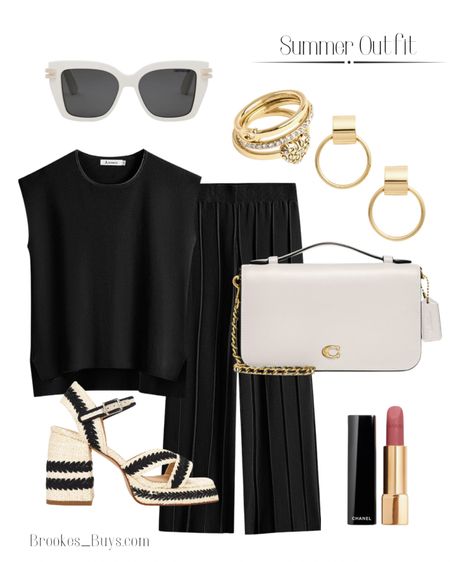 This lightweight two piece set comes in lots of colors and is perfect for summer nights. I love these black and white shoes!  #summeroutfit #stackrings #highheelsandals #amazonoutfit
#twopieceset



#LTKU #LTKShoeCrush #LTKTravel