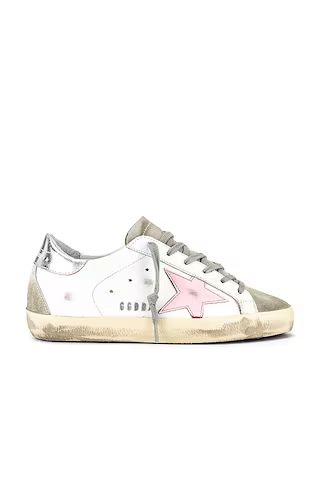 Golden Goose Superstar Sneaker in White, Ice, Orchid Pink, & Silver from Revolve.com | Revolve Clothing (Global)