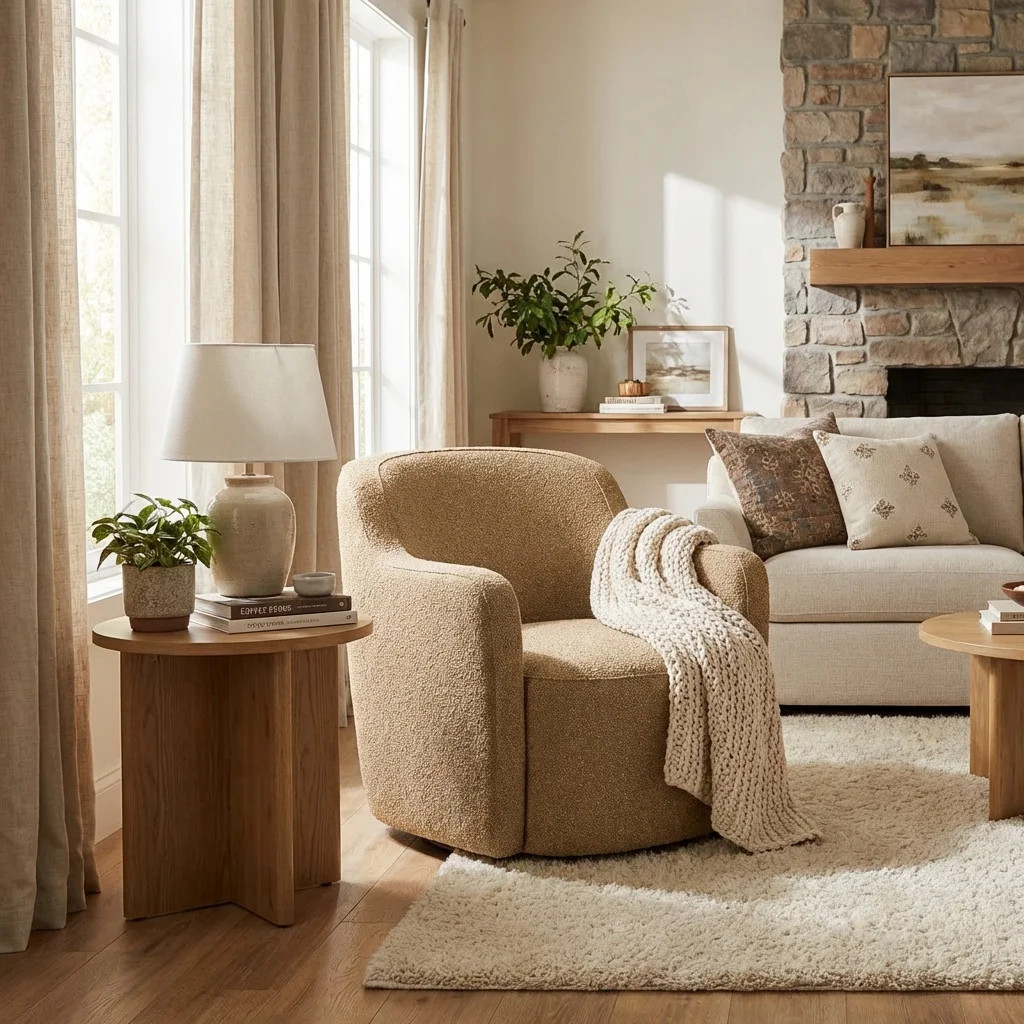 Brentleigh Upholstered Swivel Accent Chair | Wayfair North America