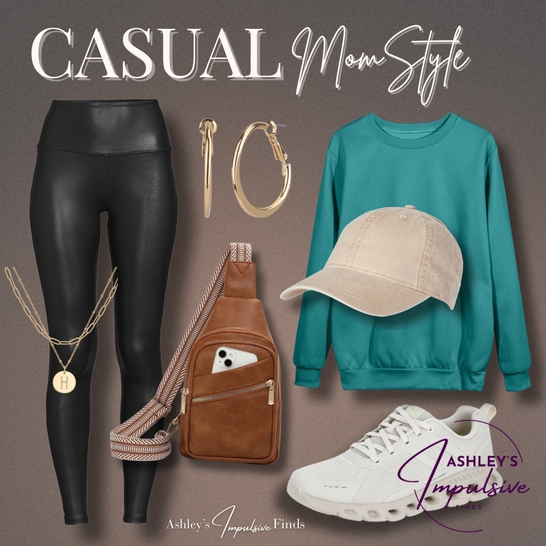 When you want to look put-together but still comfy enough to chase toddlers 🏃‍♀️💨 Linked the whole outfit! Everything is from Walmart—leggings, sneakers, oversized crewneck + accessories 👜 

#walmartfinds

#LTKFindsUnder50 #LTKFallSale