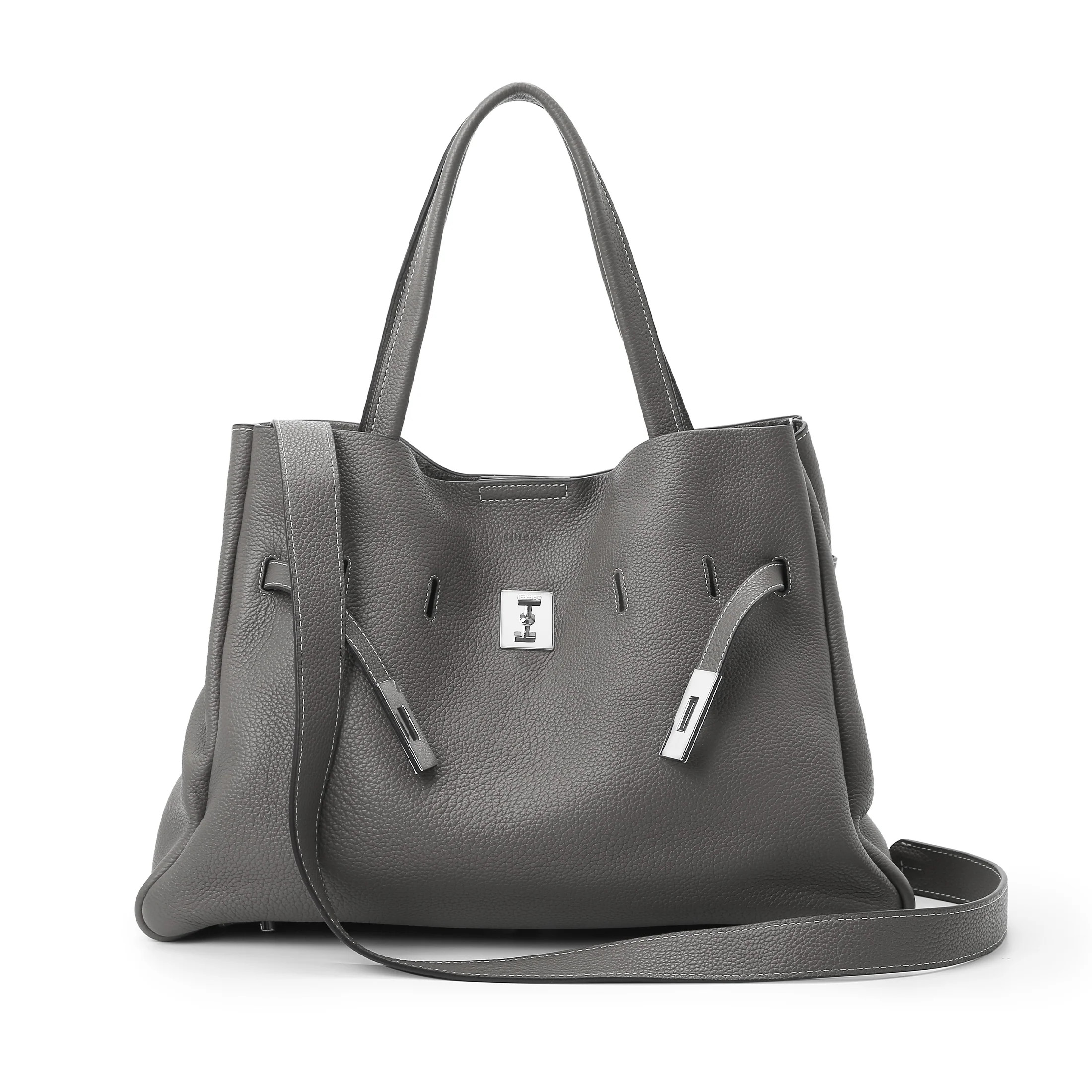 SAOIRSE Belt Soft Structural Shoulder Tote Large | RABEANCO