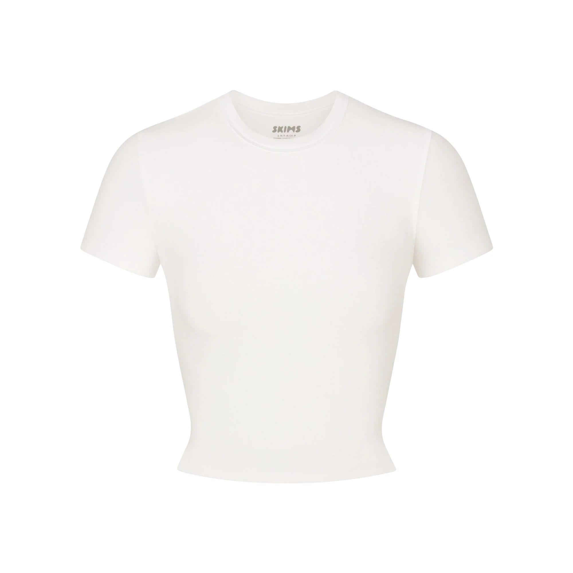 TERRY LOUNGE SEAMLESS CROPPED TEE | SKIMS (US)