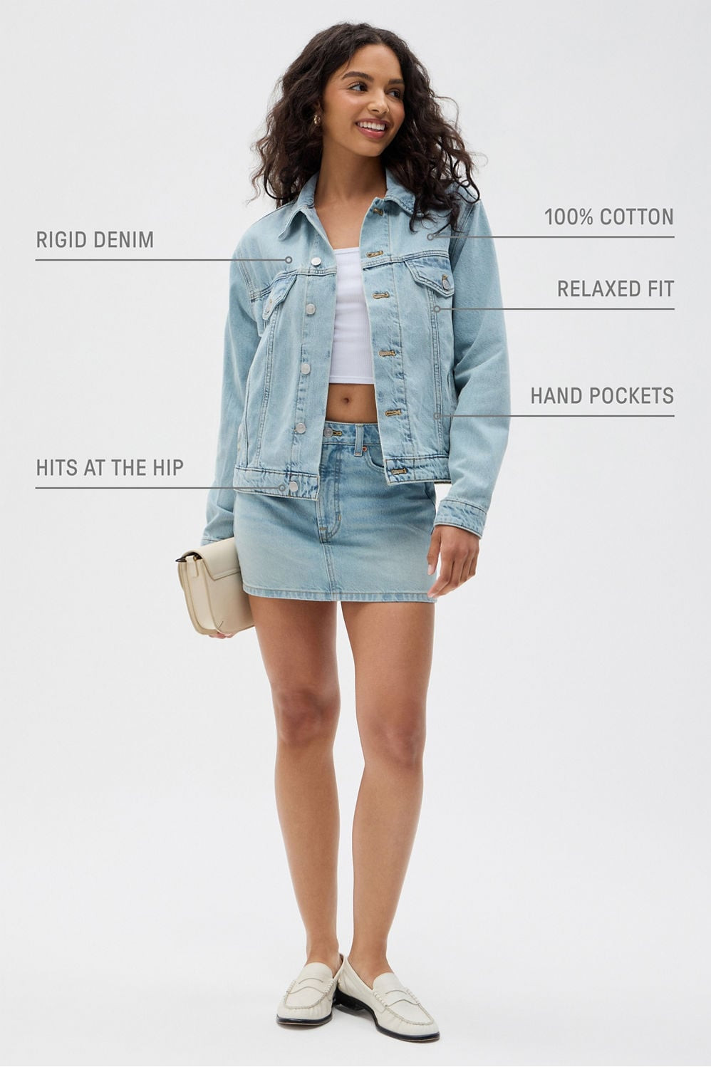 Relaxed Denim Jacket | Fabletics