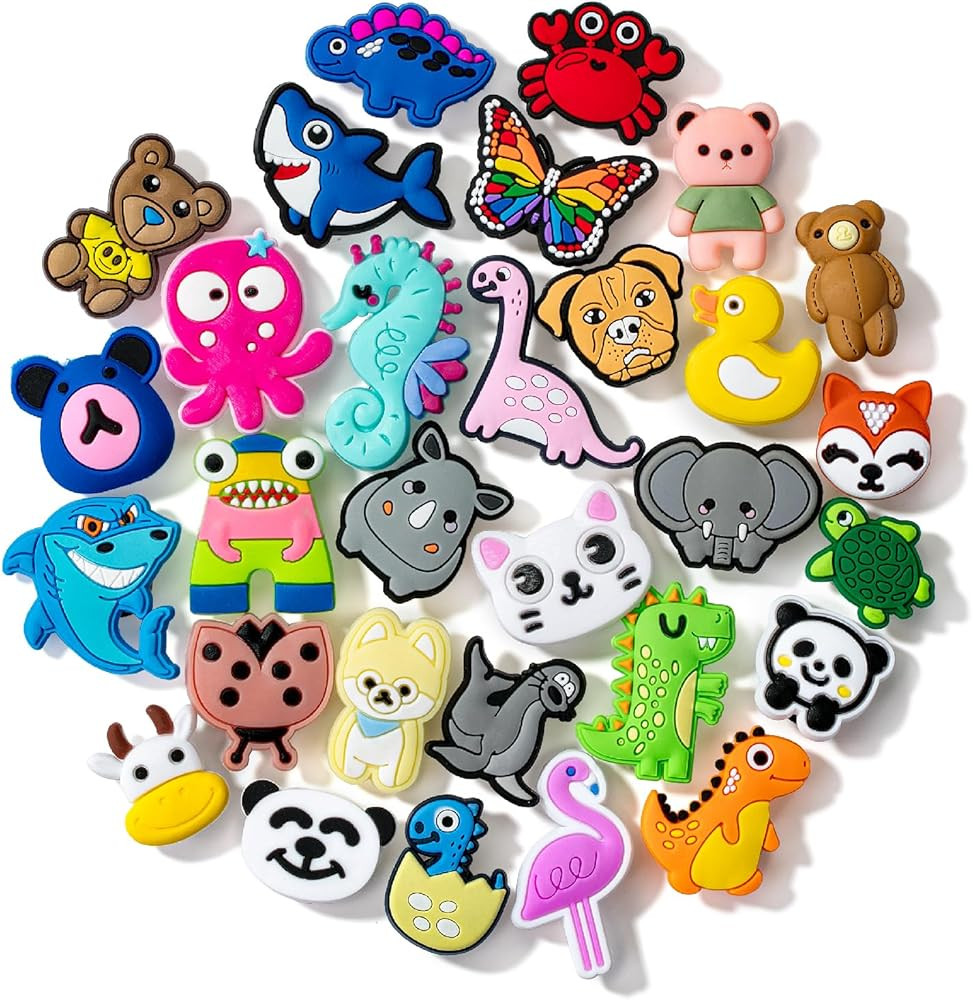 Mr. Pen- Different Charms, 30, 50, 60 Pcs, PVC Random Different Charms, Decoration Charms for Dec... | Amazon (US)