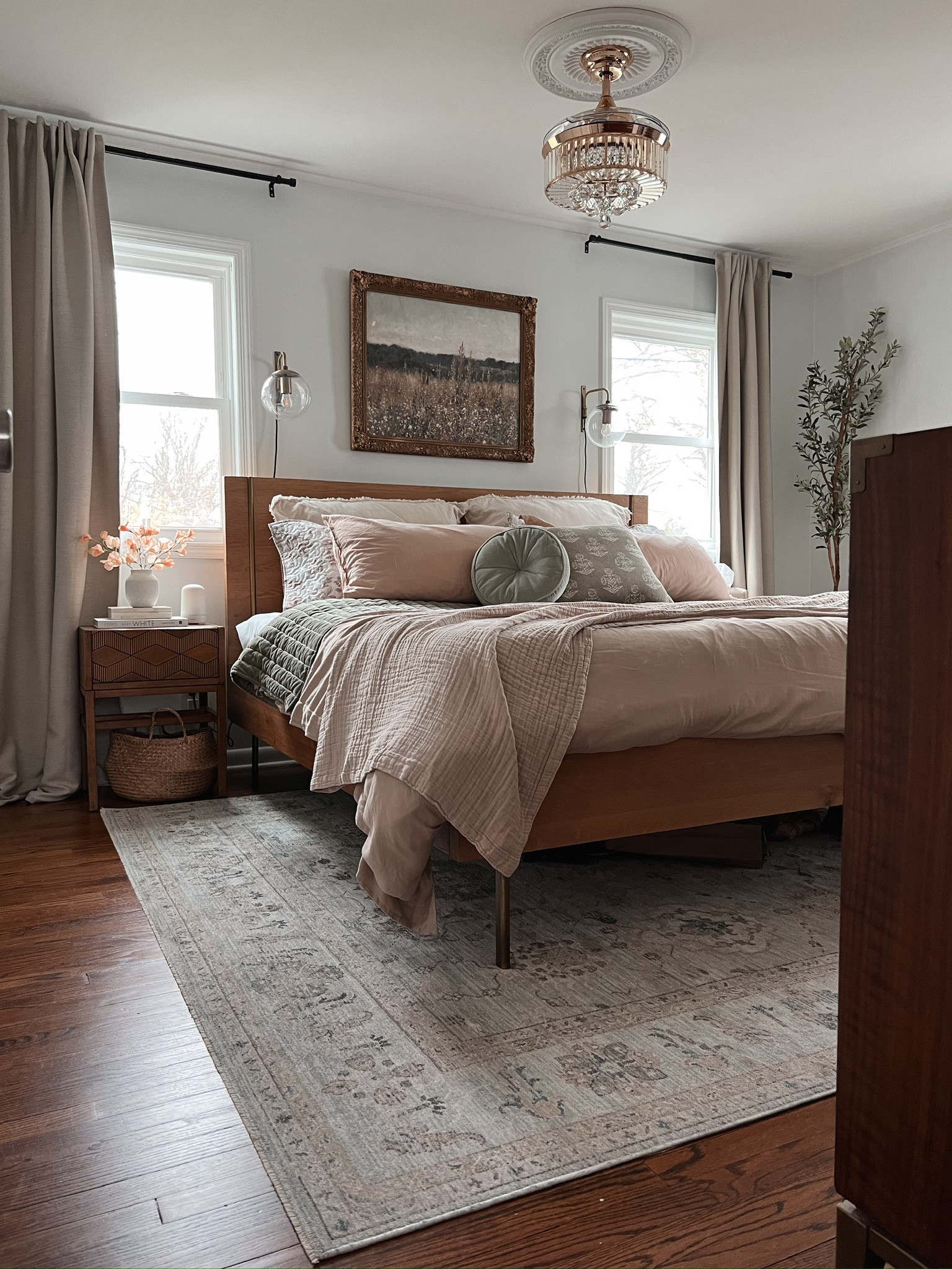 master bedroom 
bedroom decor 

*bed is Colette bed by Joybird (not linkable)

#LTKHome