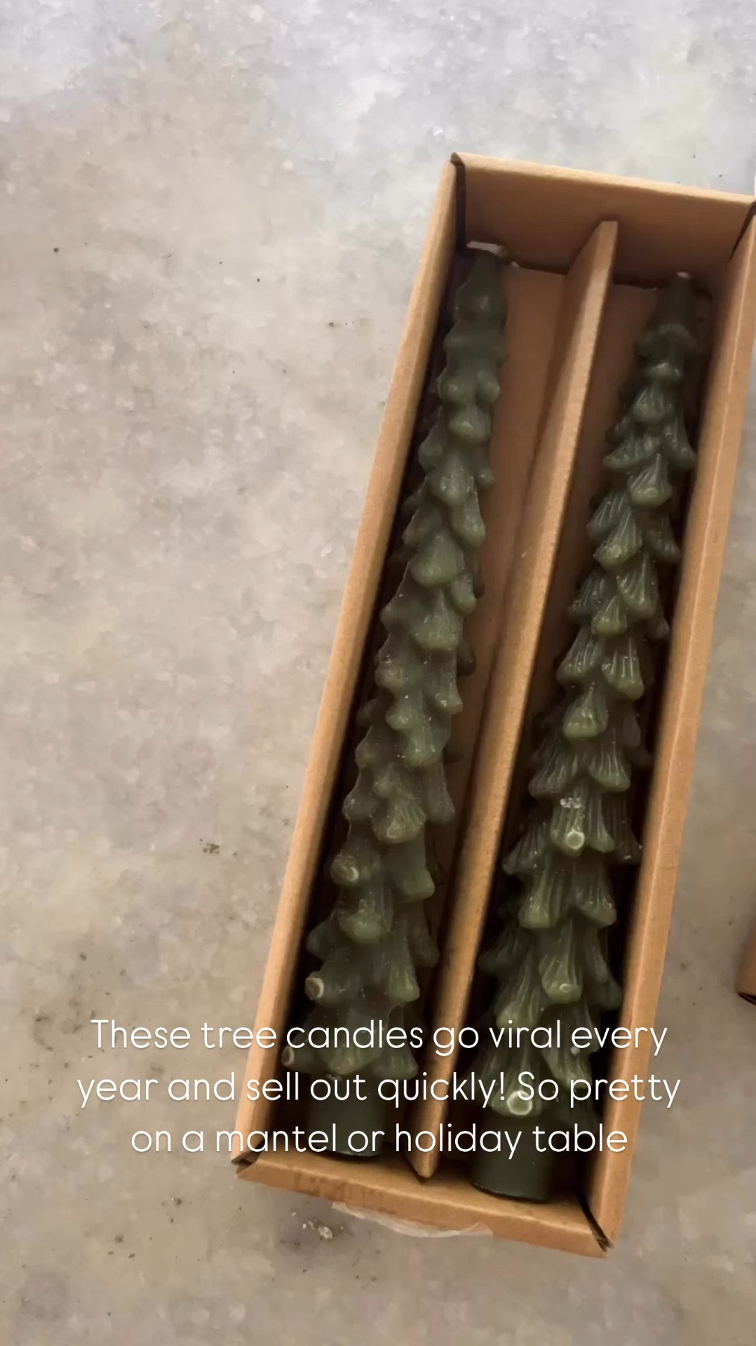 These viral tree candles sell out every year but are in stock in two sizes! So pretty in a mantel or in a holiday table 🌲

#LTKVideo #LTKSeasonal #LTKHoliday