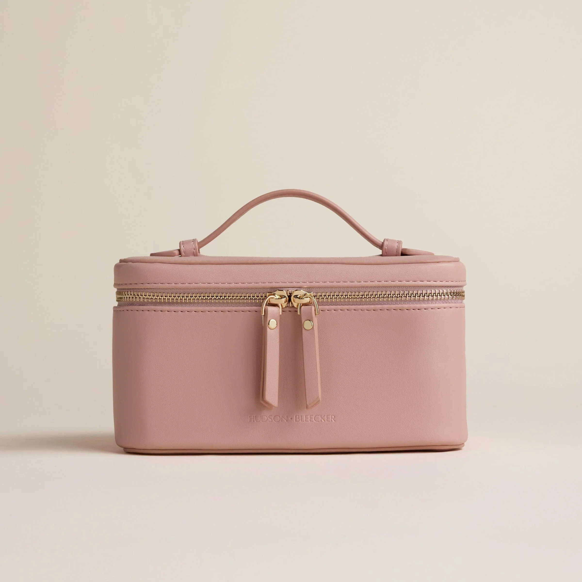 Rose Pink Jetsetter Train Case | Hudson + Bleecker | Beauty Travel Case | Hudson+Bleecker