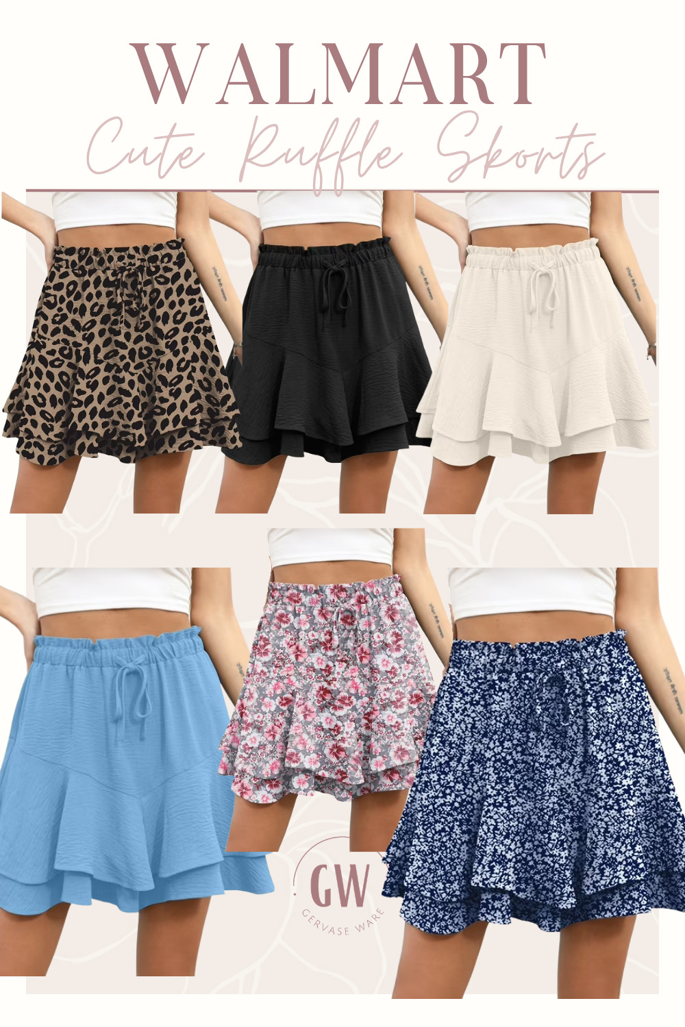 Walmart cute ruffle skorts 😍✨ These are so flattering, comfy, and perfect for all your summer outfits! 

 #LTKgrwm #LTKootd #LTKBeauty