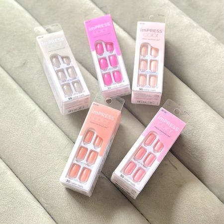 My Go To Press On Nails | I’ve been using these imPRESS color nails for the longest time. So many people ask where I get my nails done + the answer is always these cutie little press ons! There is an adhesive on these but I do use the Kiss brand brush on nail glue to give them some extra hold + they last about 2 weeks 🤍

#LTKbeauty #LTKsalealert