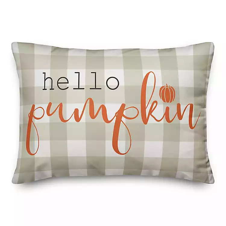 Hello Pumpkin Double Sided Accent Pillow | Kirkland's Home