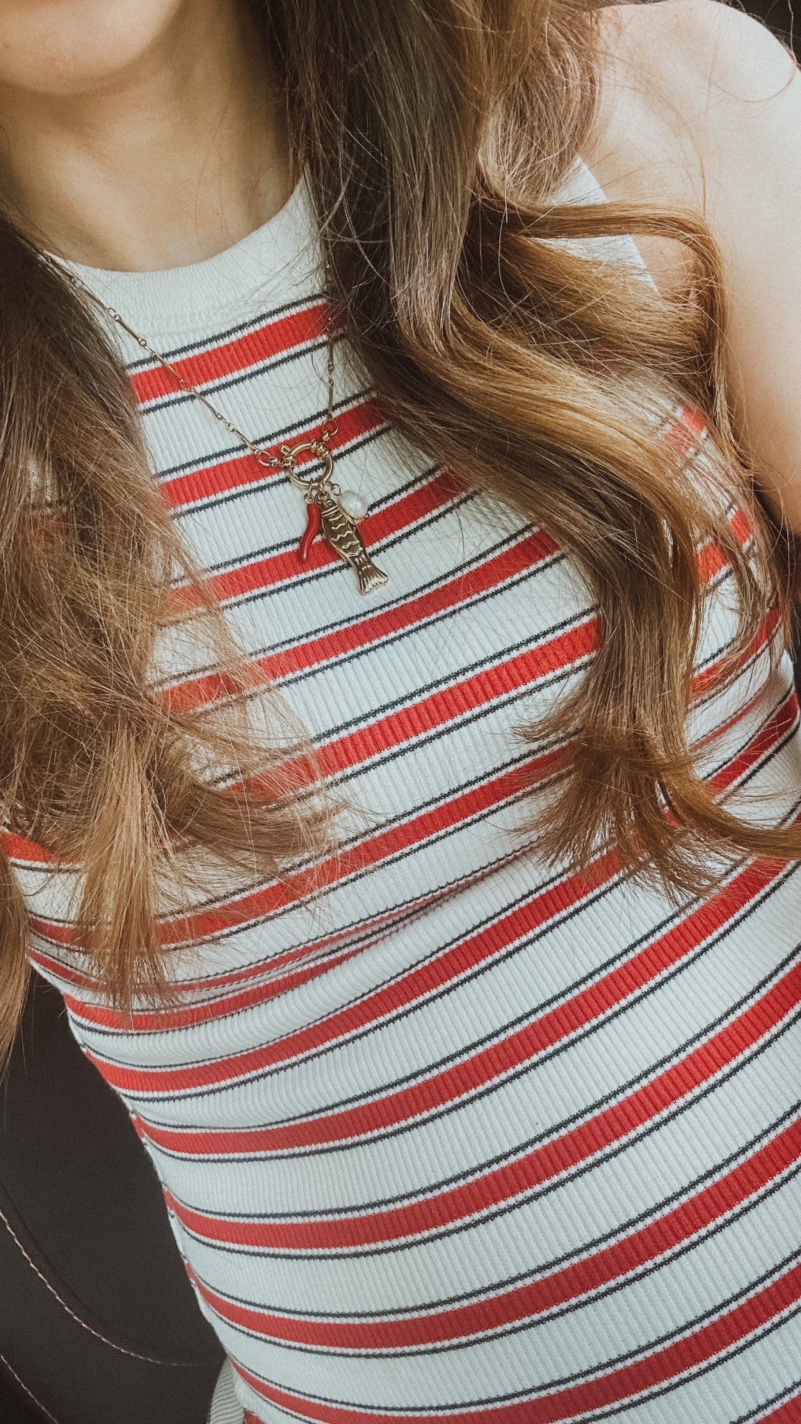 Casual summer necklace and striped dress - perfect for July festivities 

#LTKStyleTip #LTKFindsUnder50