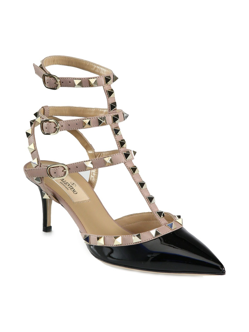 Rockstud Leather Pumps | Saks Fifth Avenue