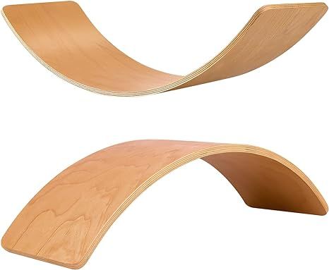 Wooden Balance Board Kids, 37" Natural Wobble Board Wooden Toys for Toddlers Kids & Adults, Birth... | Amazon (US)
