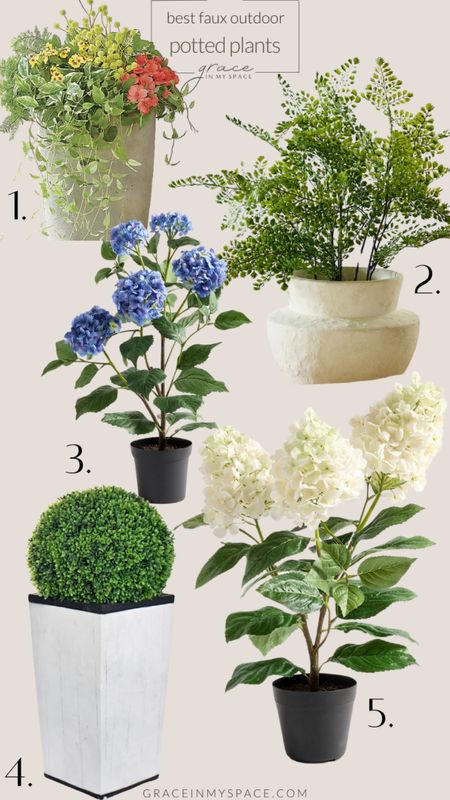 These artificial potted plants make decorating your front porch quick and easy with no maintenance  

#LTKHome #LTKFindsUnder50 #LTKFindsUnder100