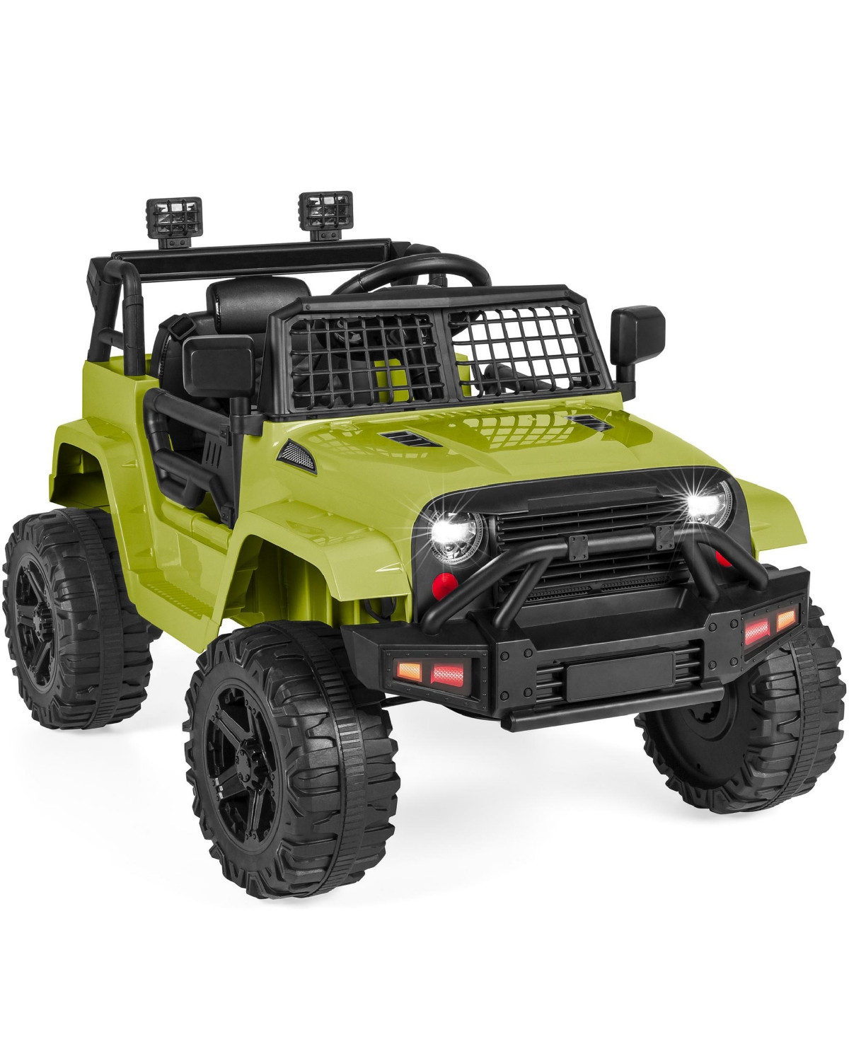 Best Choice Products 12V Kids Ride On Truck Car w/ Parent Remote Control, Spring Suspension, Led Lights - Green | Macy's