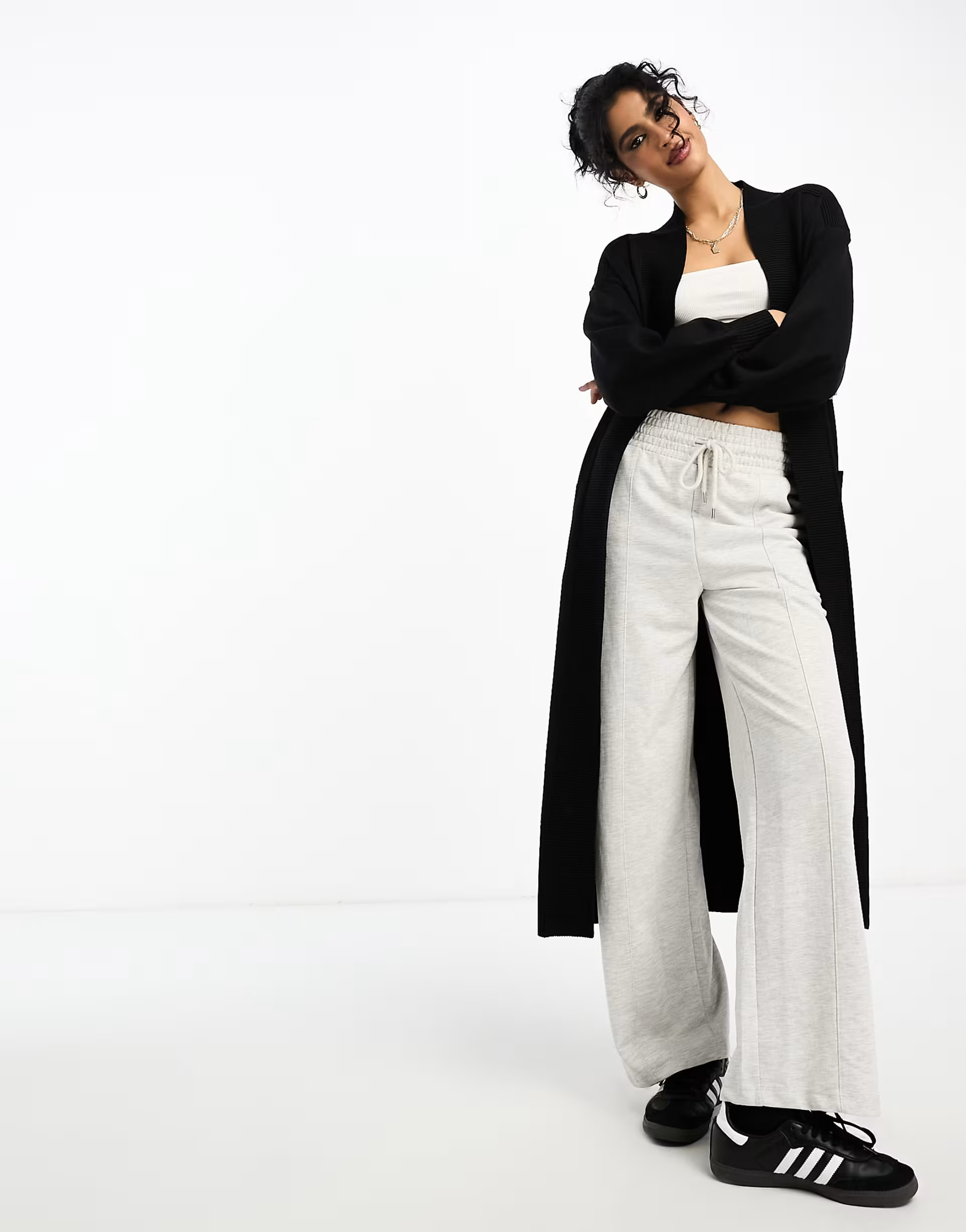 River Island maxi ribbed cardigan in black | ASOS (Global)