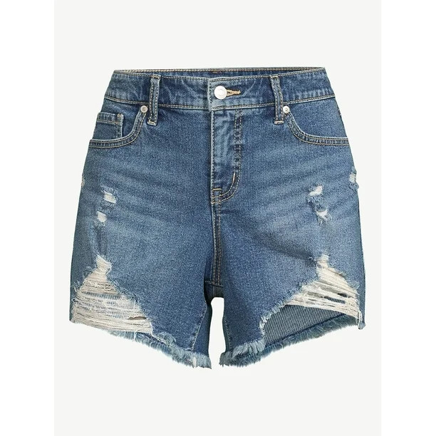 Sofia Jeans by Sofia Vergara Women's Lila Destructed Denim Shorts | Walmart (US)
