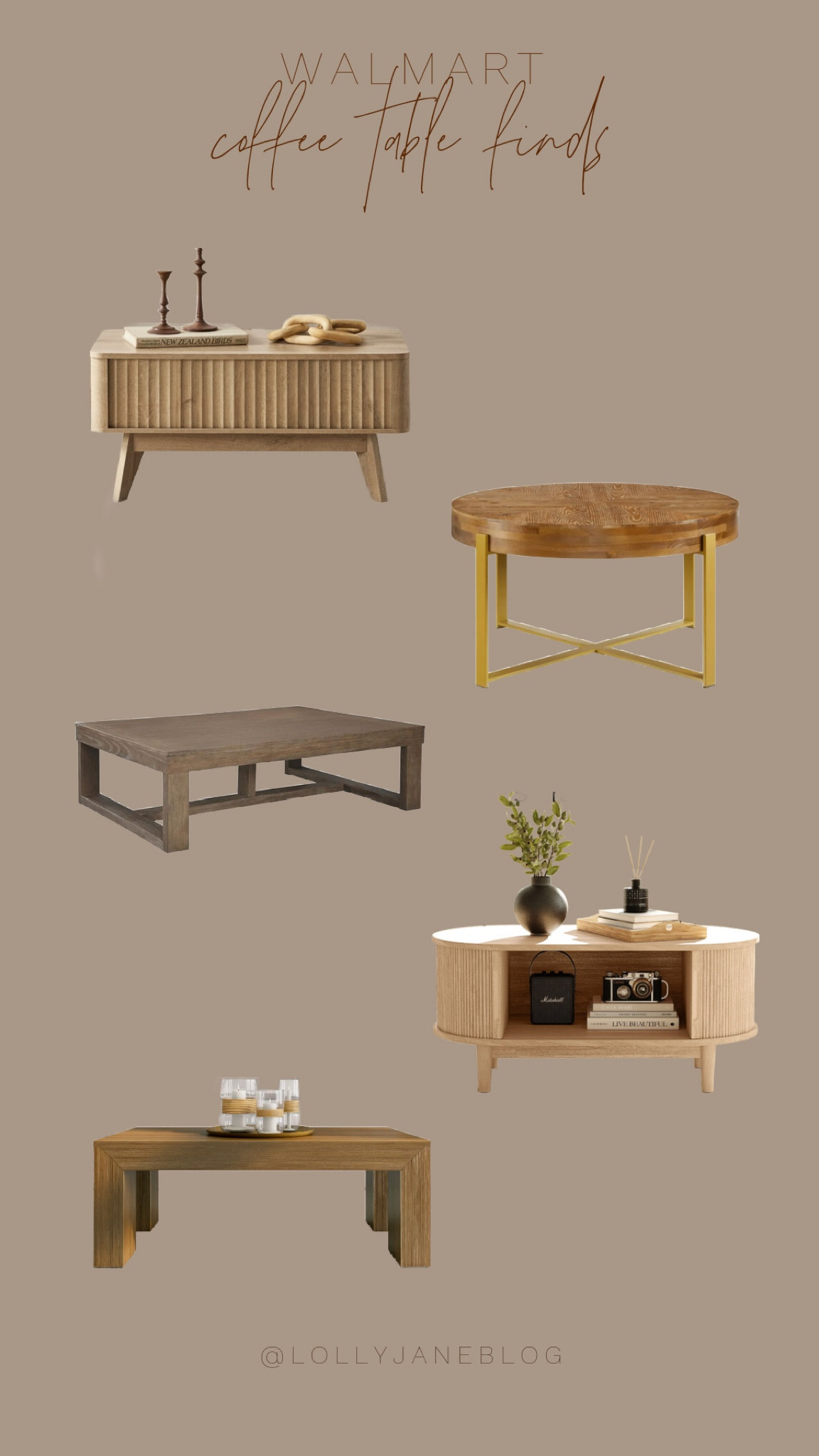 Walmart coffee table finds! 🫶🏻

Transform your living space with a coffee table that’s as unique as you are! ✨ From sleek modern designs to rustic charm, Walmart has a variety of shapes, sizes, and stunning wood finishes to match any style. Whether you’re looking for a bold statement piece or something subtle and elegant, we’ve got the perfect table waiting for you! #HomeDecor #CoffeeTableGoals #StylishLiving #WalmartFinds

#LTKStyleTip #LTKSeasonal #LTKHome