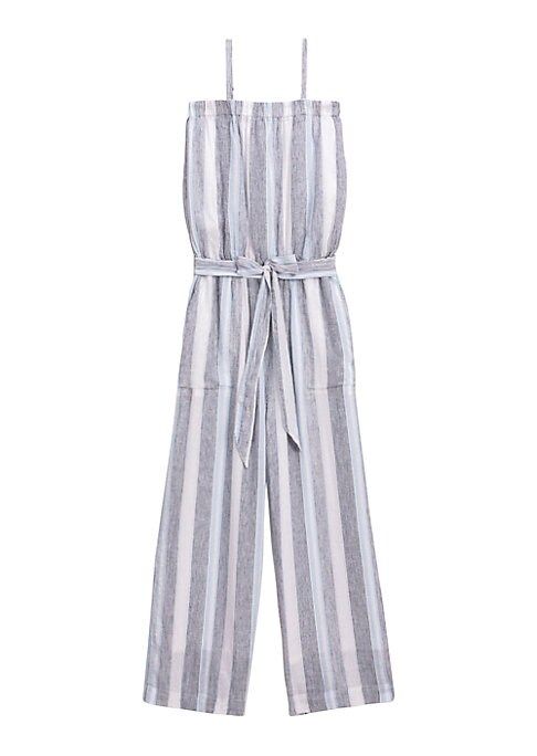 Splendid Women's Sea Stripe Linen-Blend Jumpsuit - Sea Stripe - Size Large | Saks Fifth Avenue