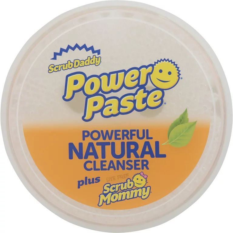 Scrub Daddy PowerPaste All Purpose Cleaning Paste Kit, All-Natural Cleanser + Dye Free Scrub Momm... | Walmart (US)