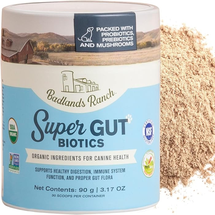 Badlands Ranch - Super Gut Biotics Canine Digestive Supplement,Probiotics, Prebiotics, Supports H... | Amazon (US)