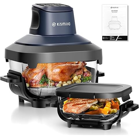 Ninja Crispi Air Fryer, Microwave, Freezer & Dishwasher Safe, Non Toxic Glass Portable Cooking Sy... | Amazon (US)