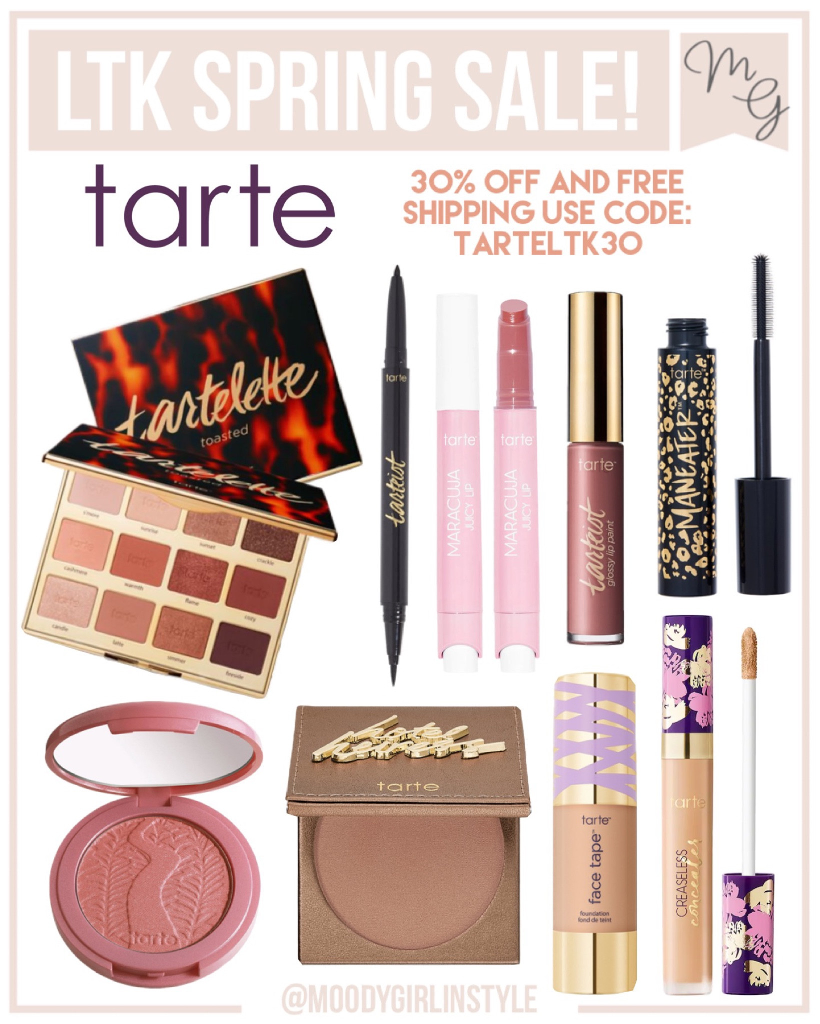 Tarte Cosmetics Save 30% off your purchase with code: TARTELTK30 eyeshadow palette, makeup sale, gifts for her, spring sale, tarte makeup, tarte palette, tarte foundation, tarte shape tape, tarte makeup favorites, tarte sale, Mother’s Day 

#LTKDay #Easter #LTKMothersDay 
#LTKbeauty #LTKunder100 #LTKsalealert #LTKSeasonal #LTKunder50

#LTKFind #LTKstyletip #LTKSale