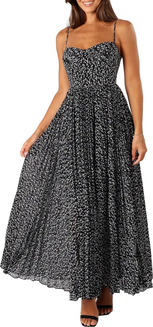 Achanti Floral Print A-Line Dress | Nordstrom