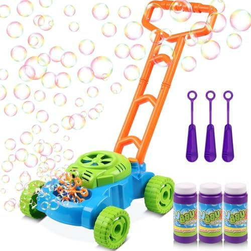 Lydaz Bubble Lawn Mower for Toddlers 1-3, Kids Bubble Machine for 1-Year-Old Boys Toy Gifts, Pret... | Amazon (US)