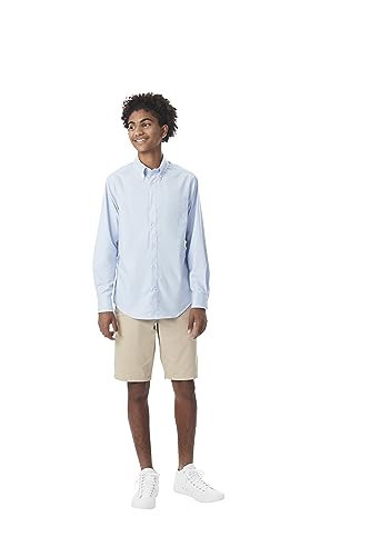 French Toast Boys Long Sleeve Oxford Shirt (Standard & Husky), Light Blue, X-Large (Young Adult) | Amazon (US)