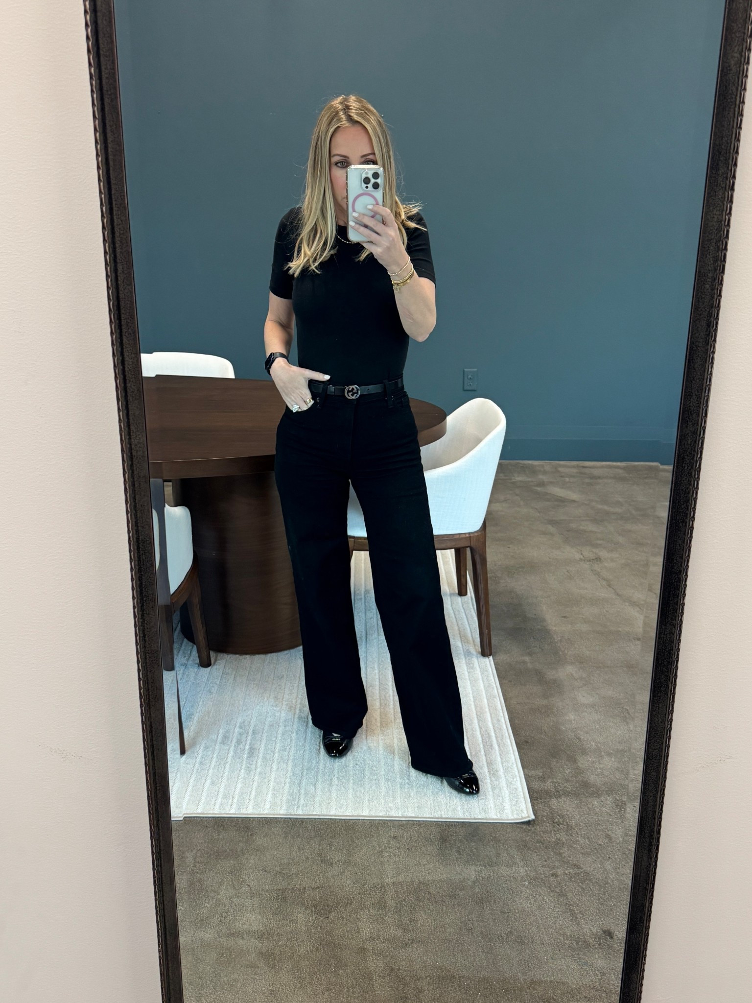 Never basic. 
Frame
Gap
Vintage Gucci
Prada

#LTKover40 #LTKworkwear #LTKfindsunder50