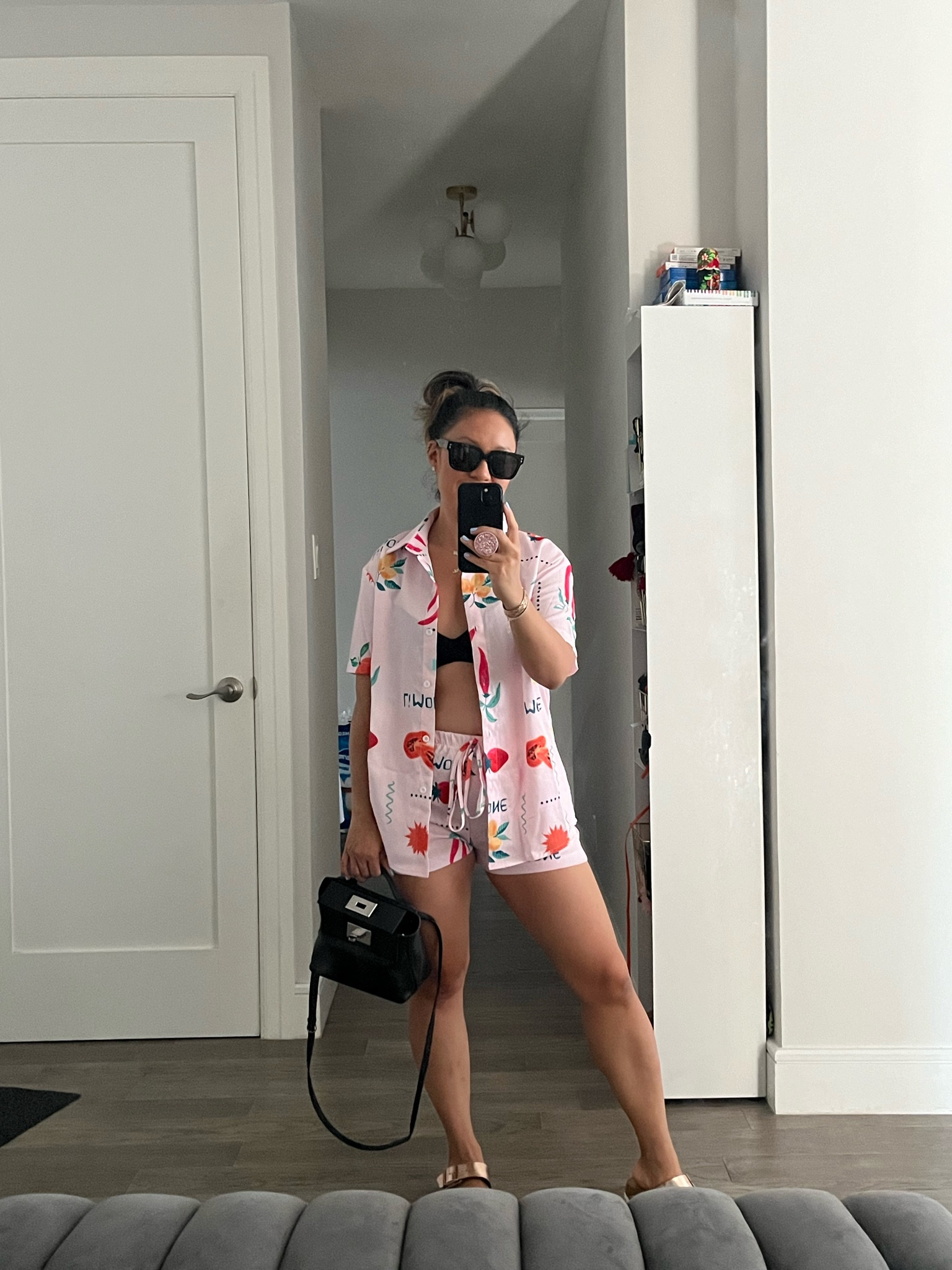 Matching set. LOVE this one. It’s the perfect shade of pink. I really like the fit on this set because the shorts are shorter than my other sets. My 5’2” frame needs every inch I can get! I’m wearing a small.

#LTKSwim #LTKTravel #LTKFindsUnder50