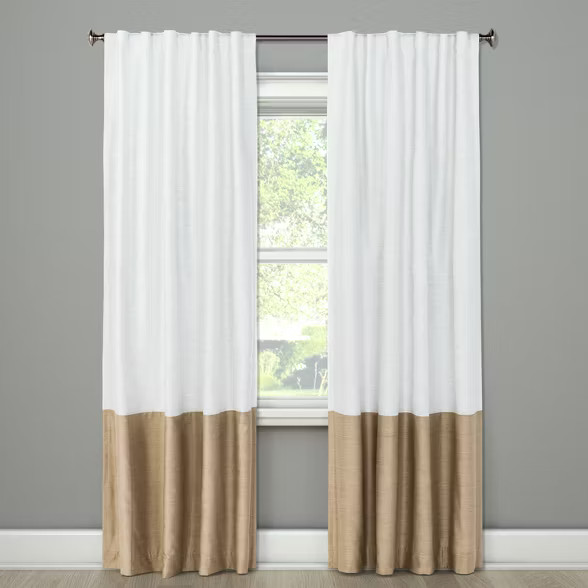 Blackout Color Block Curtain Panel - Project 62™ | Target