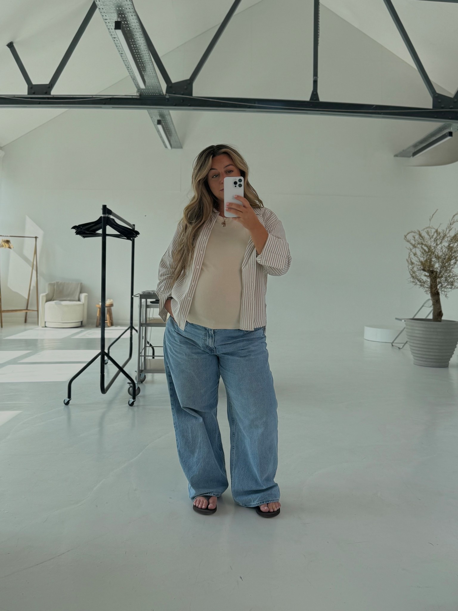 My fave jeans have 20% off 🫶🏼 My “normal” non pregnant size as a UK14 is 30 short. I have been wearing these in a bigger size while pregnant 33 short (early pregnancy over the bump and then as I’ve grown under the bump) 

#LTKuk #LTKsummer #LTKmidsize