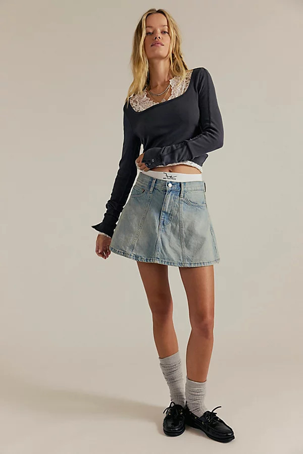 We The Free Hometown Denim Mini Skirt | Free People (Global - UK&FR Excluded)