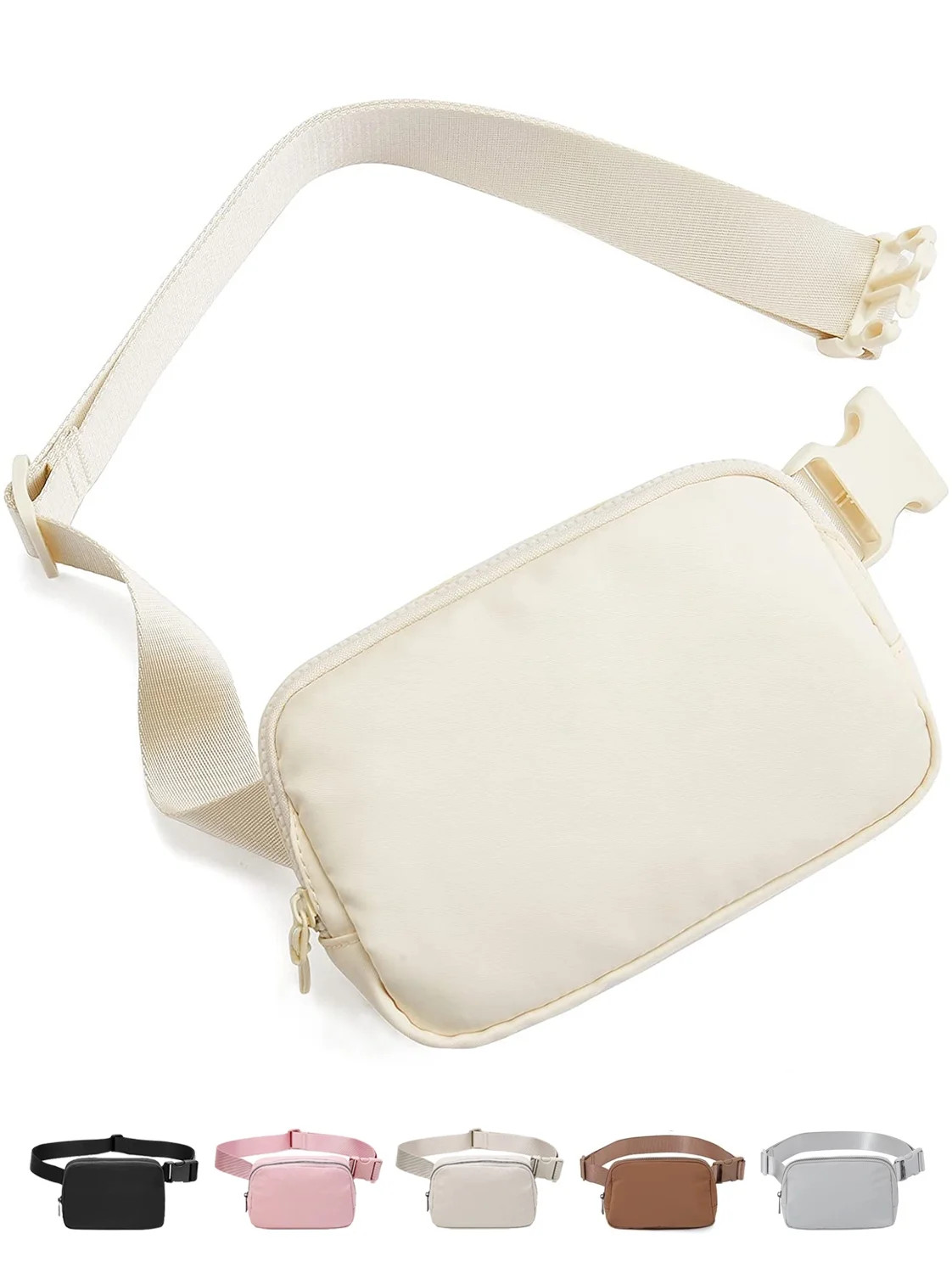 Fanny Packs for Women Men, Black Crossbody Fanny Pack, Unisex Mini Belt Bag with Adjustable Strap... | Walmart (US)