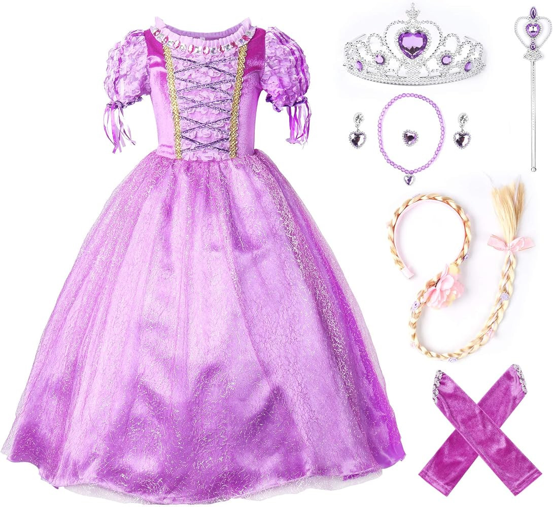 JerrisApparel Girls Halloween Princess Costume Christmas Birthday Party Dress | Amazon (US)