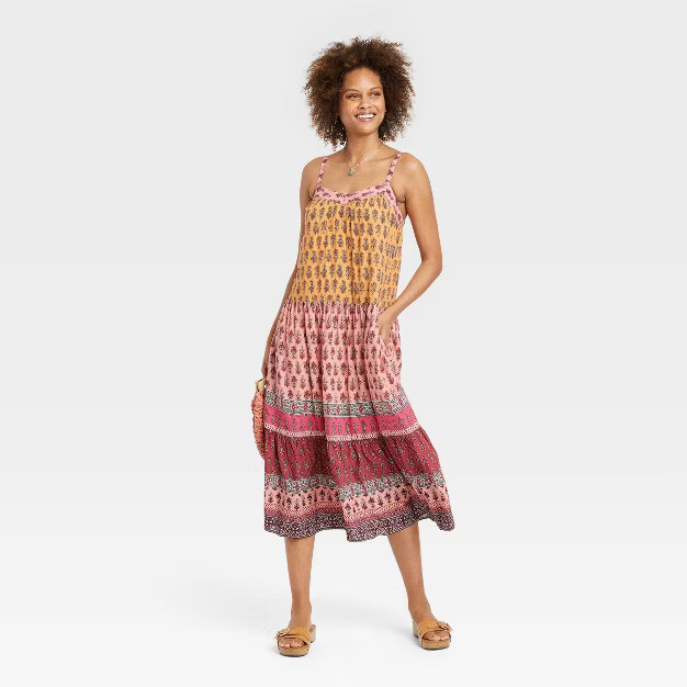 Women's Sleeveless Tiered A-Line Dress - Knox Rose™ | Target