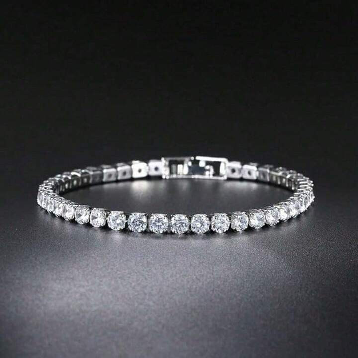 7 Inches Tennis Armbanden Voor vrouwen Diamant Oneindigheid Handketting 18K Verkoperd Hip Hop Sti... | SHEIN