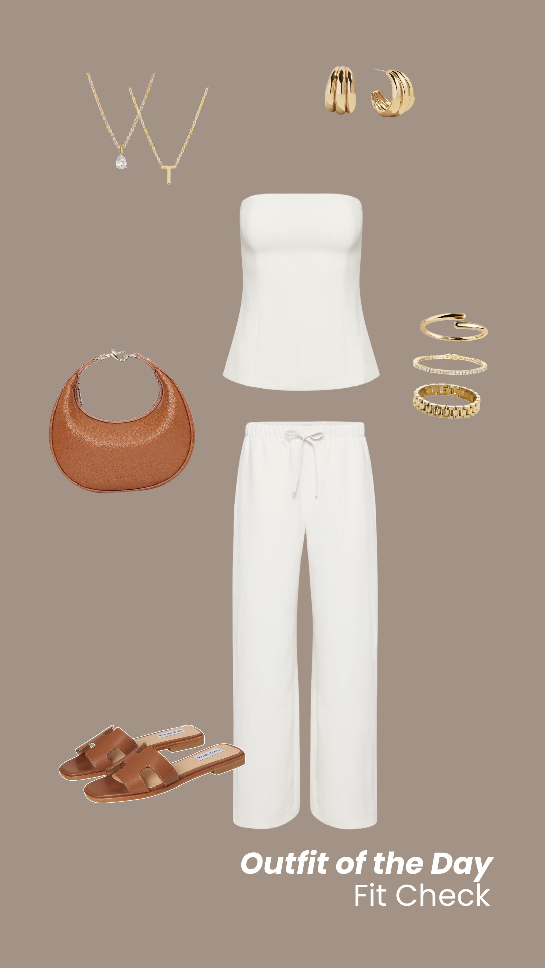 Top: Size 0⁣
Pants: Small⁣
Sandals: Steve Madden (8)⁣
Bag: Amazon⁣
Necklaces: Ana Luisa⁣
Bracelets: BaubleBar, PAVOI, Ana Luisa⁣
Earrings: BaubleBar⁣
⁣
#monochromelook #neutralstyle #summerlayers #elevatedbasics 

 

#LTKFindsUnder100 #LTKStyleTip #LTKBeauty